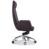 Buy cheap Tilt Sterling Executive Leather Office Chair Aluminium Frame from wholesalers
