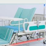 ABS Guardrails Metal Nursing Hospital Adjustable Beds With 4 Castors