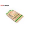 Buy cheap Biodegradable Kraft Paper Stand Up Bags , Coffee Packaging Bags With Zipper from wholesalers