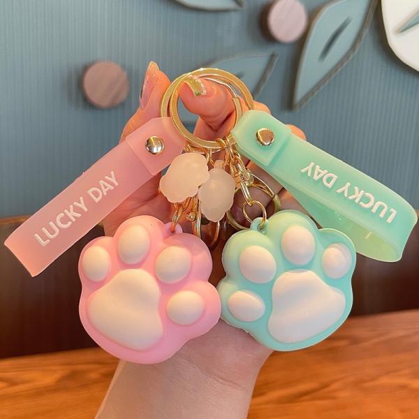 Buy cheap Cartoon Modeling Silicone Key Chain LED Flashlight Key Ring Handbag Bag Purse Pendant Key Holder from wholesalers