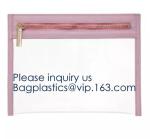 Environmental Colourful PVC k Packaging Bag Laser Shinny Holographic Makeup Bag