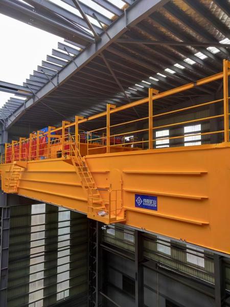 Buy cheap 50/10 Ton Cabin Control Electric Overhead Ladle Crane Double Beam from wholesalers