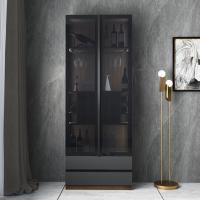 Buy cheap 96" Countertop Luxury Home Bar Cabinet Glass Wine Cabinet Melamine Wood product
