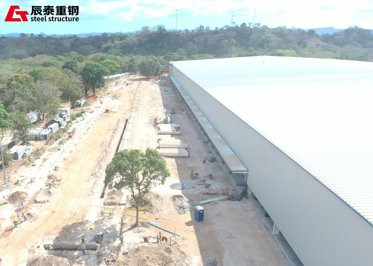 Lightweight Steel Structure Workshop Industrial Park Building Steel Frame