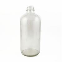 Buy cheap 255g Frosted Glass Boston Round Bottles 28-400 Reusable product