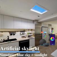 Buy cheap Dimmable Tuya Smart Wifi Led Fake Faux Skylight Panels Artificial Sunlight product