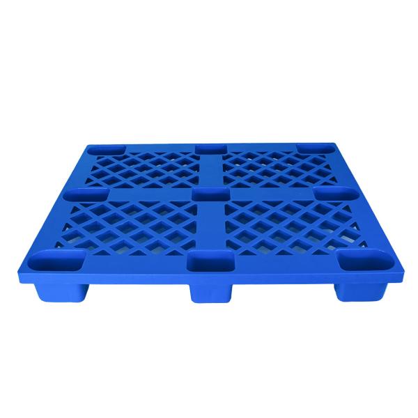Buy cheap ISO9001 Certified Plastic Flat Nine Feet HDPE Blue Pallet for Logistics Industry Storage from wholesalers
