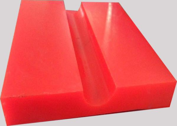 Buy cheap Elastic abrasion resistance Industrial Red PU Polyurethane parts from wholesalers