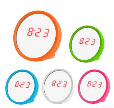 Buy cheap New creative gift product led mirror alarm clock toy from wholesalers
