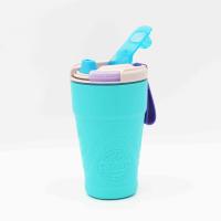 Buy cheap BPA Free 360ml 460ml 560ml Silicone Coffee Mug With Plastic Sleeve product
