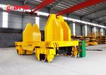 Customized Steel Rail Transfer Trolley , Scale / Screen Electric Transfer Cart