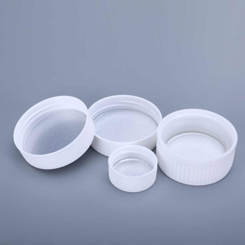 HDPE Collar Pharmaceutical Pill Bottles 50cc 4 Oz White Aluminum Foil Gasket Lid