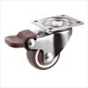 Buy cheap small rubber trolley wheels grey TPR furniture casters 2 inch from wholesalers
