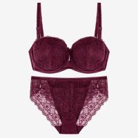 Buy cheap BEIZHI Stylish D Cup Bra Brief Sets 2021 High Quality Lace Bra Set Underwired product