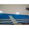 Buy cheap Badminton Court Retractable Bleacher Seating Metal Brackets HDPE Seating from wholesalers