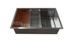 Household 32 Inch Drop In SS Kitchen Workstation Sink