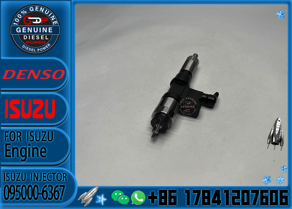 High Performance New Diesel Common Rail Fuel Injector 095000-6367 8976097887 8-97609788-7 For ISUZU 4HK1 Engine