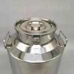 70L No Rust Olive Oil Stainless Steel Milk Can Sealed Pails Barrels With Tap
