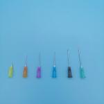 Disposable Pink Syringe Needle Side Hole Out Diameter 1.2mm 18G