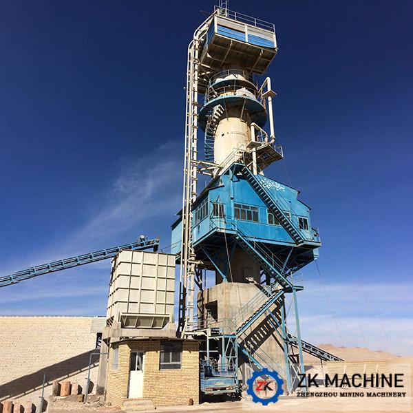 Vertical Calcination Equipment For Gypsum Powder Heating / Lime Vertical Shaft