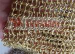 Colorful Stainless Steel Round Ring Living Room Cabinet Metal Chain Mail Curtain