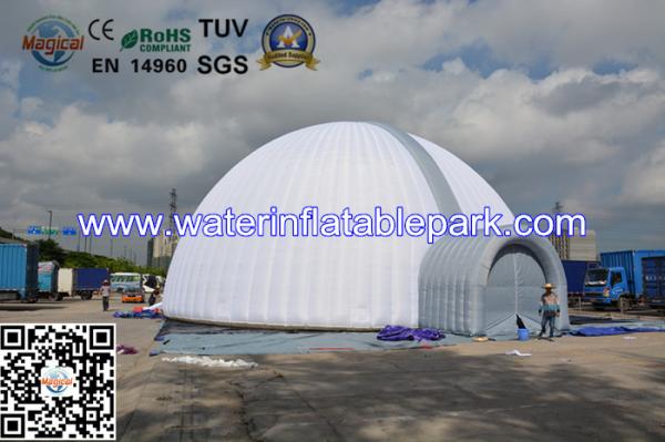 Buy cheap Large White Inflatable Tent Events With Two Doors , Inflatable Dome Tent For Party from wholesalers