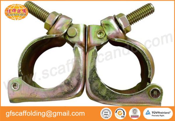 Buy cheap Korean 0.60kg galvanized scaffolding 48.6mm swivel coupler rolling clamp for Indonesia project from wholesalers