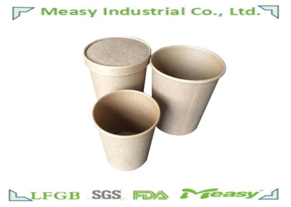 Buy cheap 32oz Large Kraft Sturdy Paper Soup Cups With Kraft Paper Lids from wholesalers