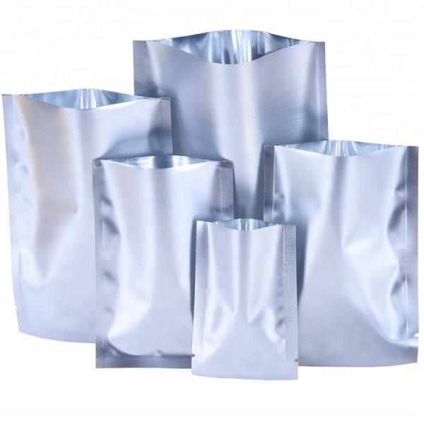 Custom Clear Silver Aluminum Foil Pouch Heat Seal Aluminum Foil Bags with Tear