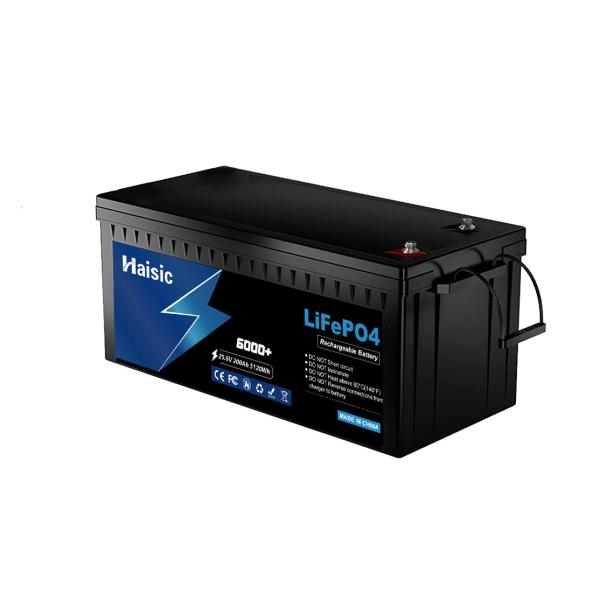 OEM 25.6V 200Ah Lithium Iron Phosphate Battery 5120Wh For RV Car Electric
