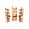 Buy cheap Electrical Fuse Brass CNC Turned Parts 400mm Dia ANSI Broaching from wholesalers