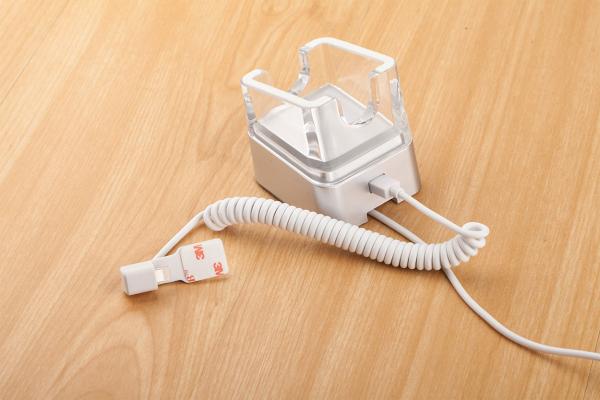 COMER anti-theft cable lock devices charger acrylic holder for mobile 8" tablet