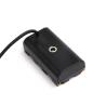 Buy cheap NP F550 Dummy Battery To D Tap Coiled Power Cable For Sony NP F550 F570 F970 Atomos Ninja V Monitor from wholesalers