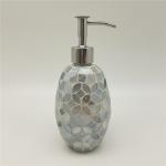 Mosaic Effect Glass Bathroom Accessories Set With Stainless Steel Parts