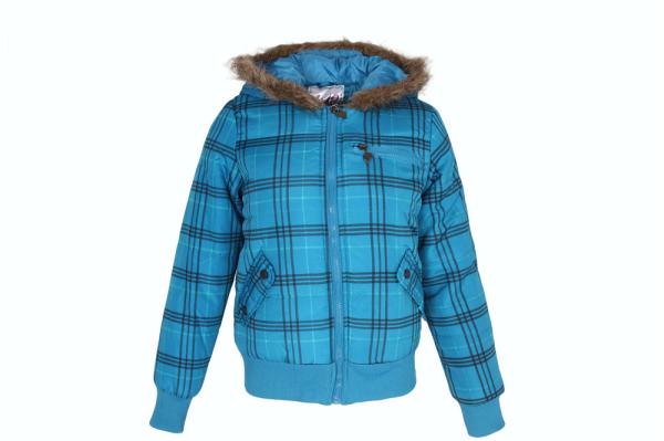 Buy cheap Ladies jacket Quality Coats Fashion Keep Warm Autumn And Winter blue lattice from wholesalers
