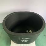 Silicon Carbide Graphite Oval Type Crucible Metal Melting Oxidation Chemical