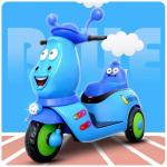2022 Rechargeable Children's Tricycle with Early Education Music and Anti-roll