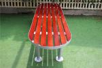 6 Feet Wooden Backless Garden Bench , Outdoor Furniture Wooden Bench For Tennis