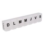 OEM 7 Days Pill Storage Cases Easy Open Transparent Pill Box For Travel