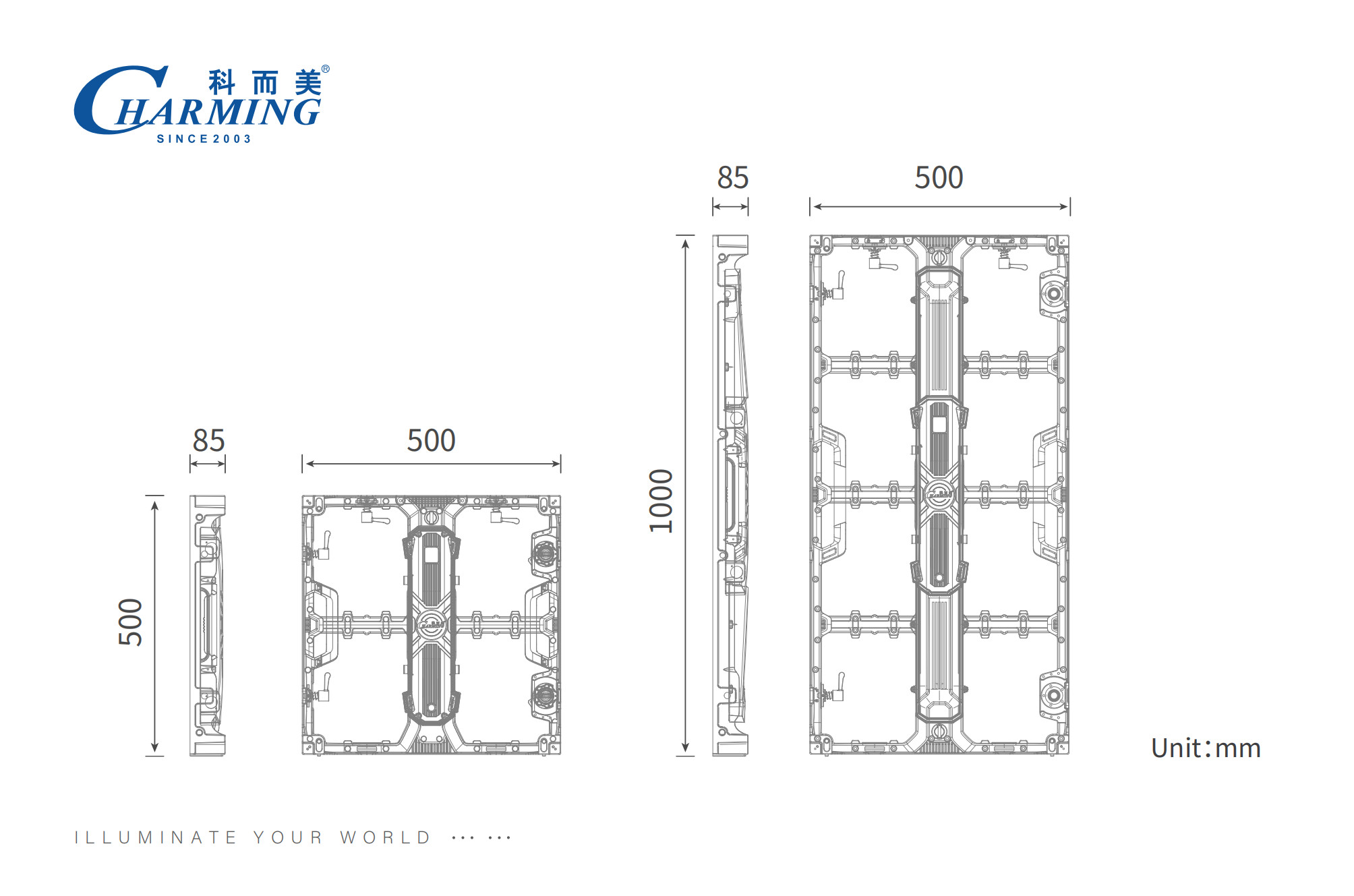 2024 New Design Aluminum Alloy P2.6 H Seriers- Outdoor Display With Professional Technical Support
