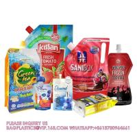 Buy cheap Custom Liquid Stand Up Nozzle Bag Beverage Sauce Jelly Red Wine Food Grade product