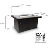 Buy cheap Stainless Steel Burner Square Outdoor Natural Gas Firepit Black All - Season from wholesalers