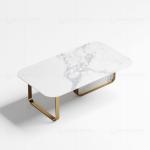 130x70x45cm SS Coffee Table Sintered Stone Top Coffee Table For Living Room