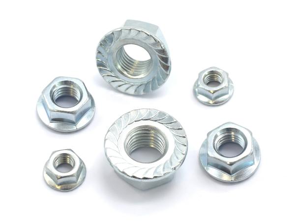 Buy cheap Carbon Steel Q235 / 35K Hexagon Flange Nuts Galvanization Din 6923 ISO 4161 from wholesalers