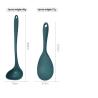 Buy cheap Wholesale Food Grade Soft Green Heat-Resistant Tableware Non Stick Pot Kitchen Stir Fry Spatula Leaking Spoon 5piece Set from wholesalers