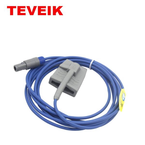 Quality Choice Adult Finger Soft Tip Reusable Finger SPO2 Sensor Redel 6 Pin for sale