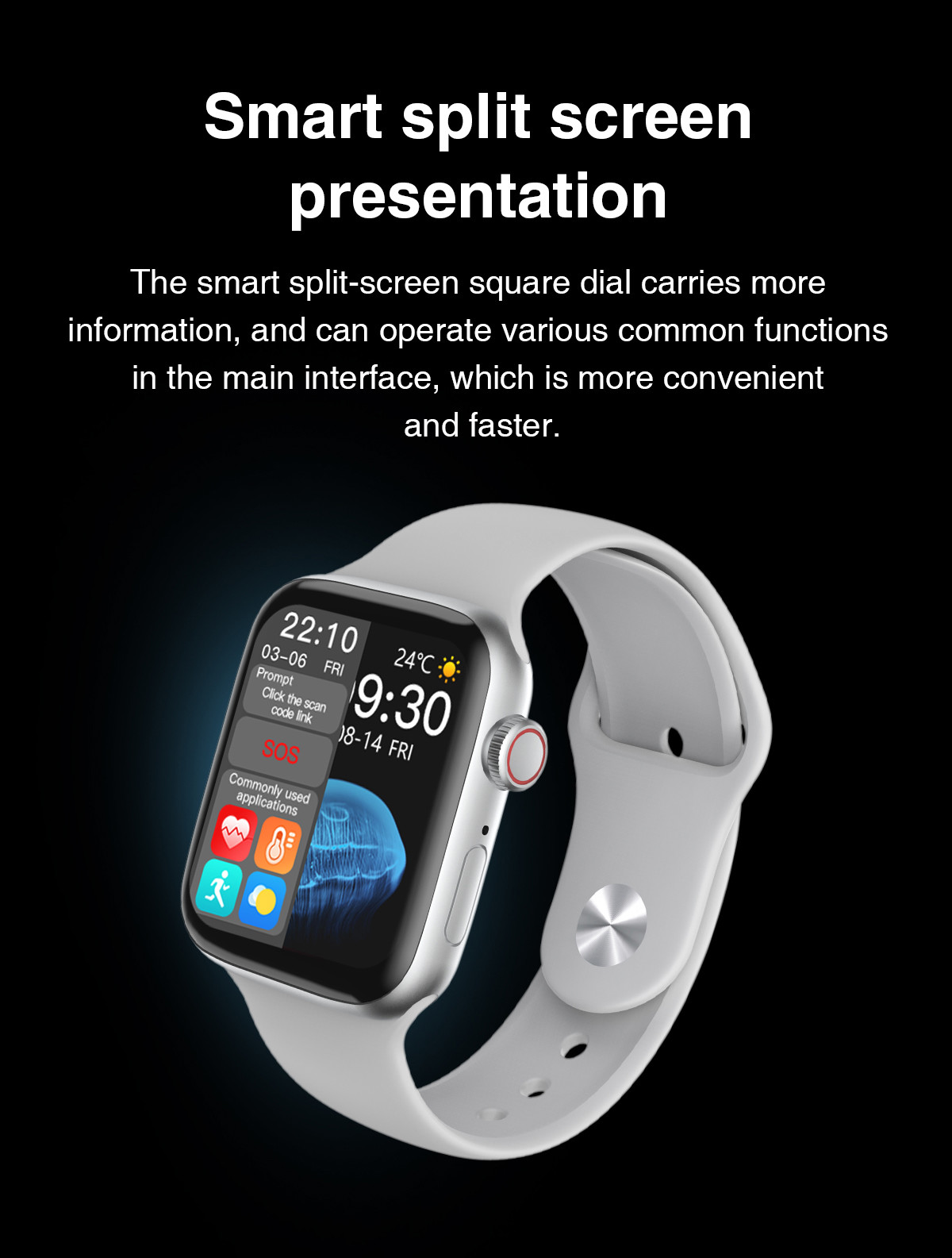 1.75 Inch BT Call Custom Wallpaper Waterproof Ip68 Smartwatch