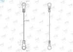 Eyelet Wire Suspension Hanging Kit 0.8 Mm Diameter Steel Wire Lanyards