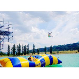 Quality Crazy Inflatable Water Trampolines / Inflatable Water Pillow For Jumping for sale Buy cheap Crazy Inflatable Water Trampolines / Inflatable Water Pillow For Jumping product