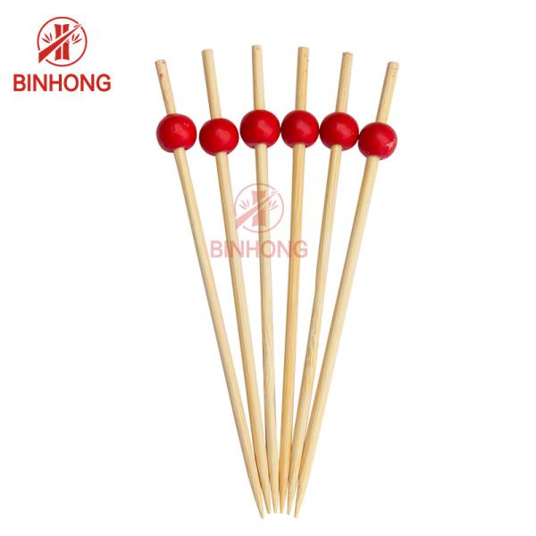 Buy cheap Eco Friendly Polished 12cm Bamboo Skewer Sticks from wholesalers